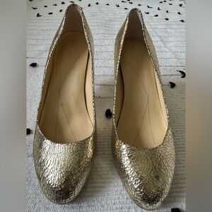 Kate Spade Metallic Gold Heels